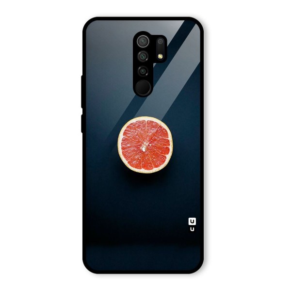 Orange Design Glass Back Case for Redmi 9 Prime