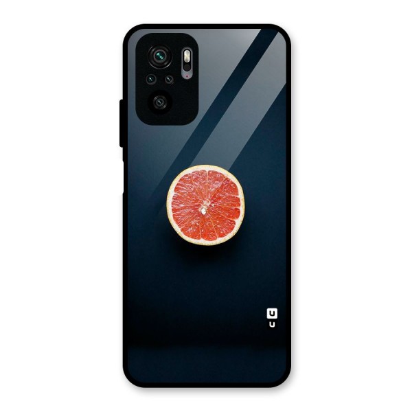 Orange Design Glass Back Case for Redmi Note 10