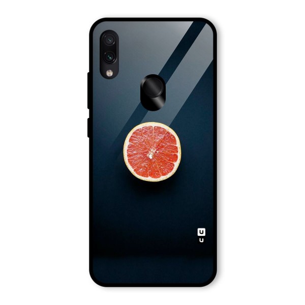 Orange Design Glass Back Case for Redmi Note 7