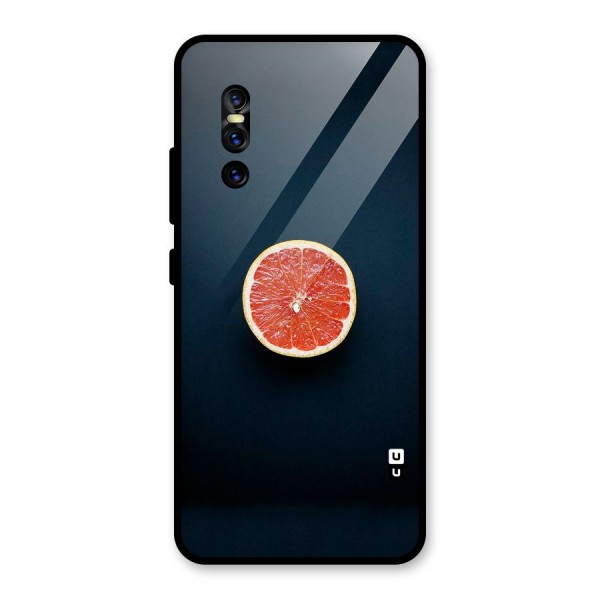 Orange Design Glass Back Case for Vivo V15 Pro