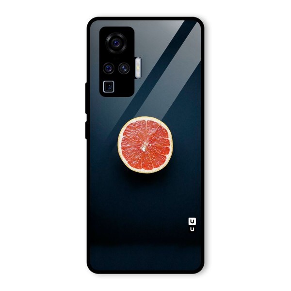 Orange Design Glass Back Case for Vivo X50 Pro