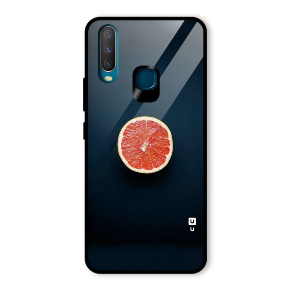 Orange Design Glass Back Case for Vivo Y12