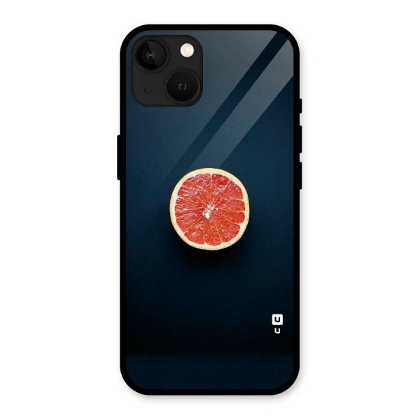 Orange Design Glass Back Case for iPhone 13