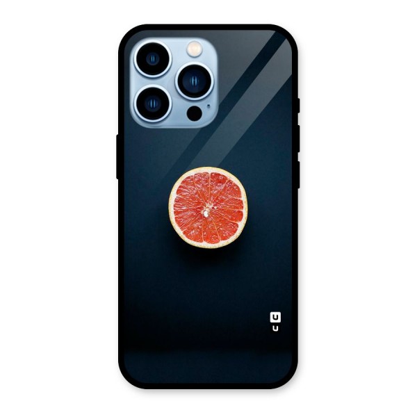 Orange Design Glass Back Case for iPhone 13 Pro