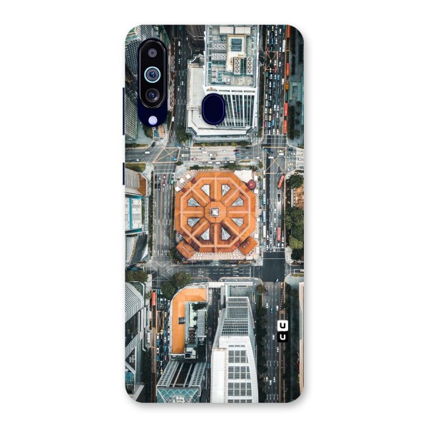 Orange Dome Back Case for Galaxy A60