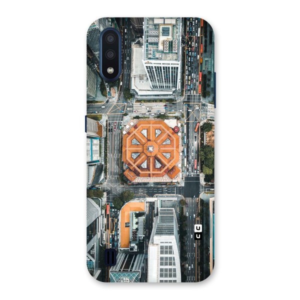 Orange Dome Back Case for Galaxy M01