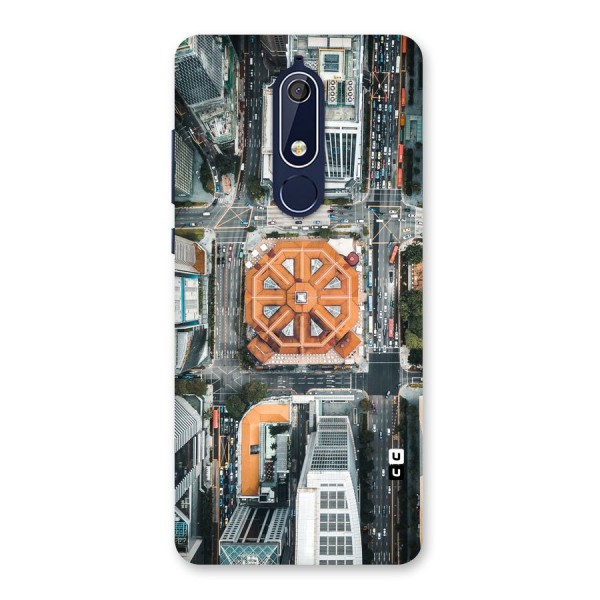 Orange Dome Back Case for Nokia 5.1