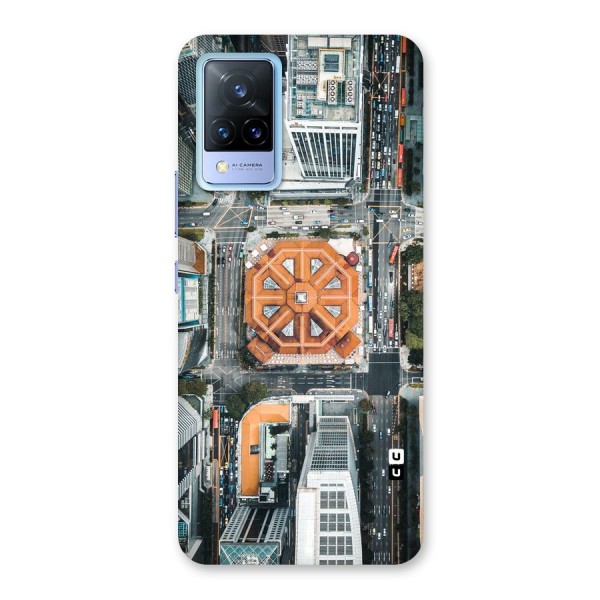 Orange Dome Back Case for Vivo V21 5G