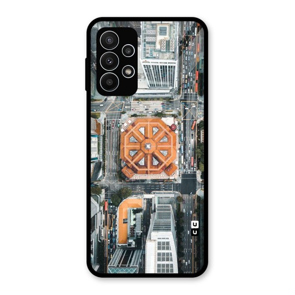 Orange Dome Glass Back Case for Galaxy A23