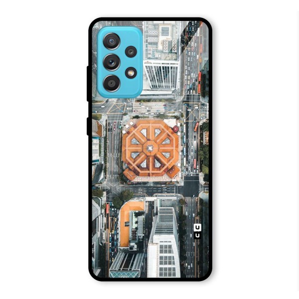 Orange Dome Glass Back Case for Galaxy A52s 5G