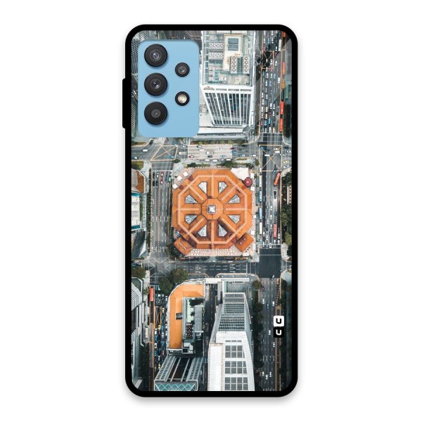 Orange Dome Glass Back Case for Galaxy M32 5G