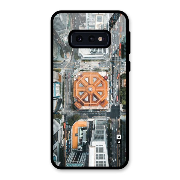 Orange Dome Glass Back Case for Galaxy S10e