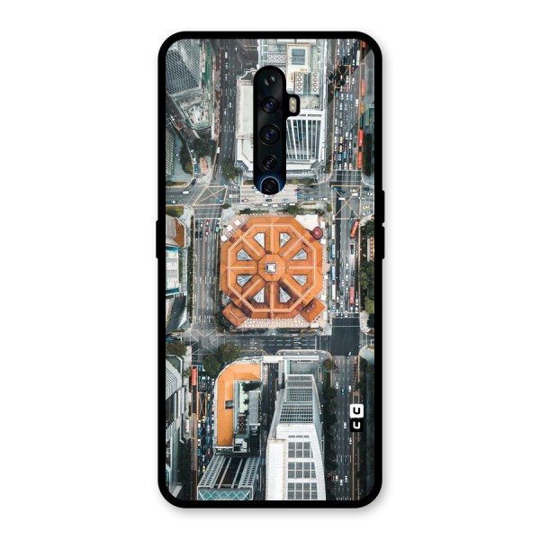 Orange Dome Glass Back Case for Oppo Reno2 Z