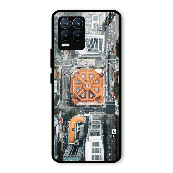 Orange Dome Glass Back Case for Realme 8 Pro