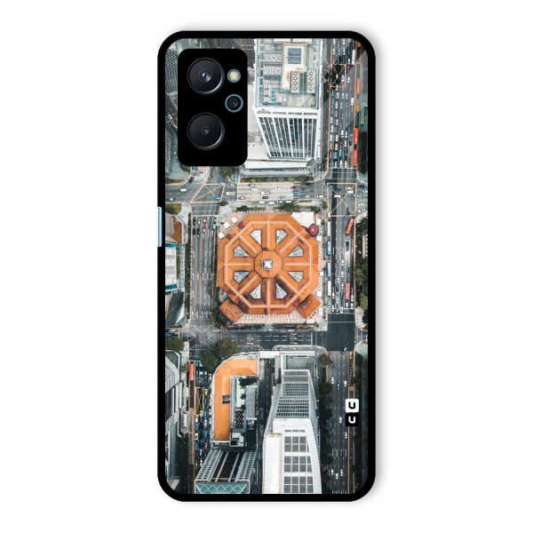 Orange Dome Glass Back Case for Realme 9i