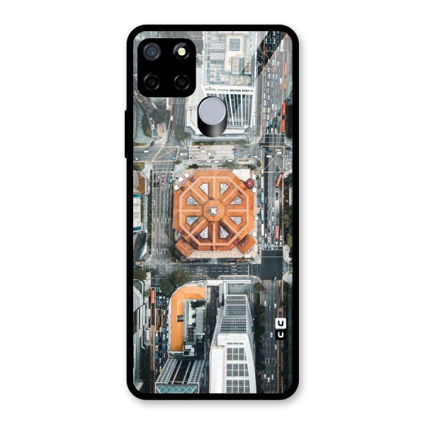 Orange Dome Glass Back Case for Realme C15