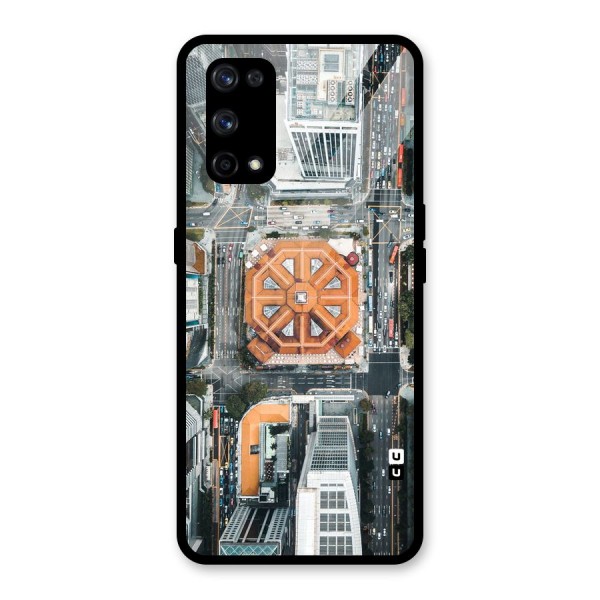 Orange Dome Glass Back Case for Realme X7 Pro