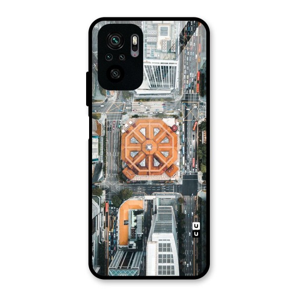 Orange Dome Glass Back Case for Redmi Note 10