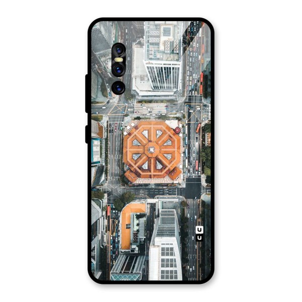 Orange Dome Glass Back Case for Vivo V15 Pro