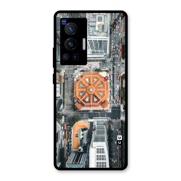 Orange Dome Glass Back Case for Vivo X70 Pro