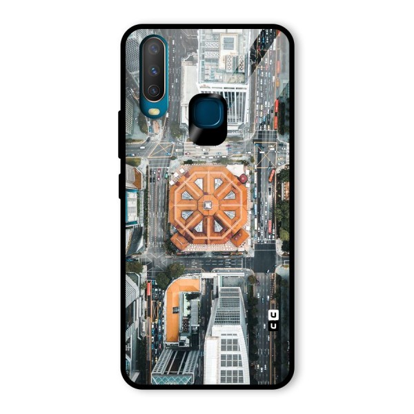 Orange Dome Glass Back Case for Vivo Y12