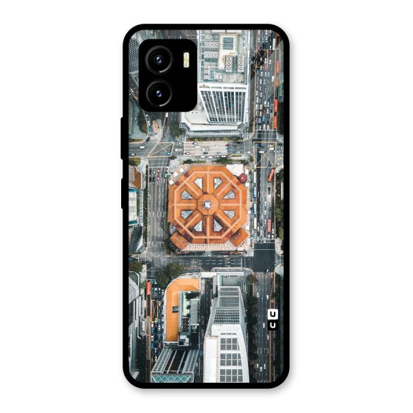 Orange Dome Glass Back Case for Vivo Y15s