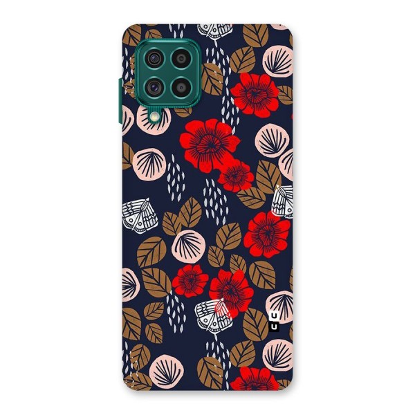 Orange Flora Back Case for Galaxy F62