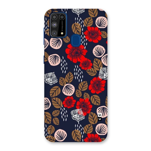 Orange Flora Back Case for Galaxy M31