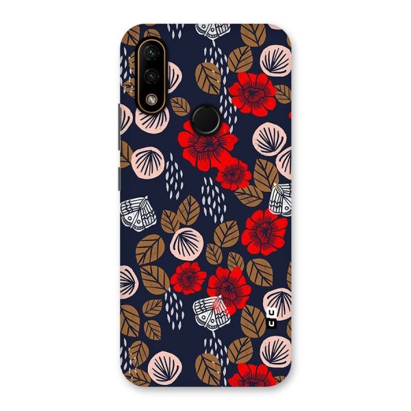 Orange Flora Back Case for Lenovo A6 Note