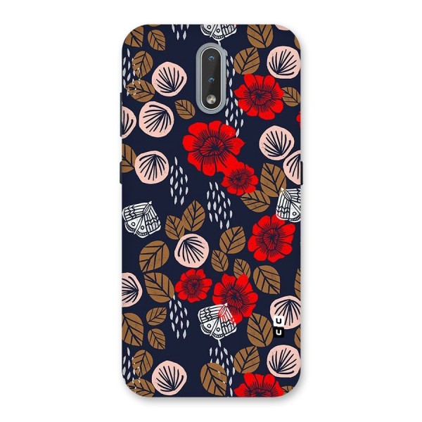 Orange Flora Back Case for Nokia 2.3