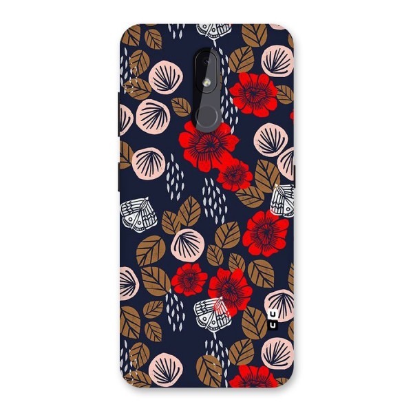 Orange Flora Back Case for Nokia 3.2