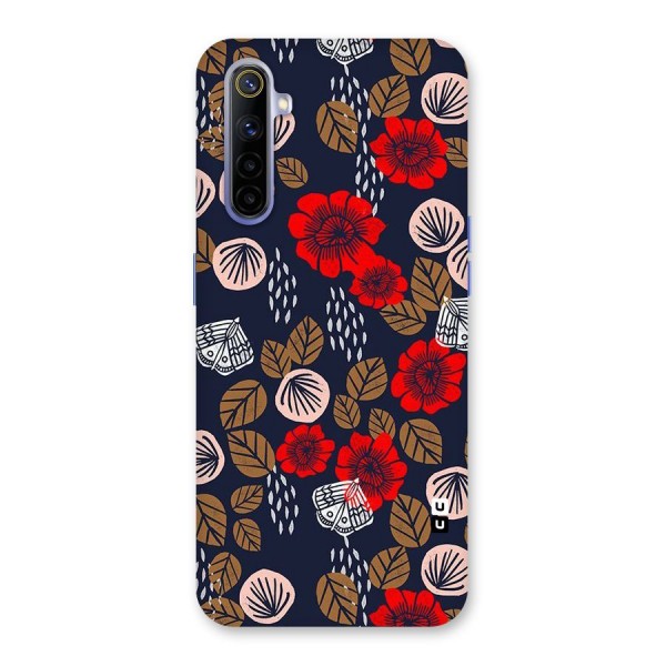 Orange Flora Back Case for Realme 6