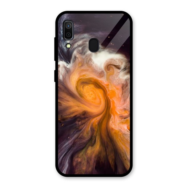 Orange Fusion Glass Back Case for Galaxy A30