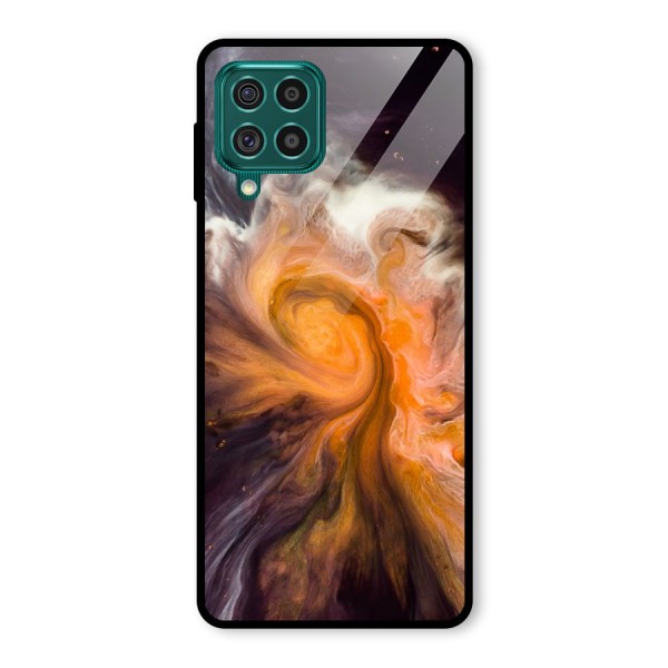 Orange Fusion Glass Back Case for Galaxy F62