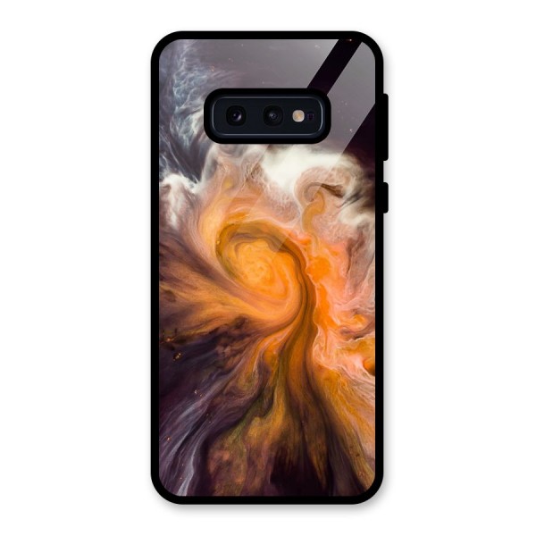 Orange Fusion Glass Back Case for Galaxy S10e