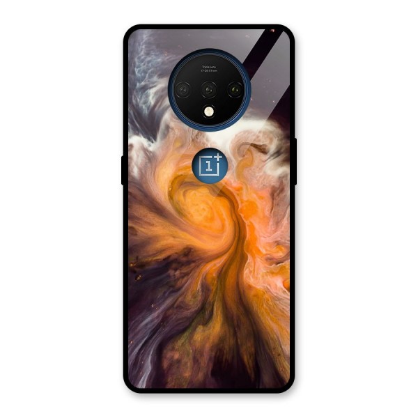 Orange Fusion Glass Back Case for OnePlus 7T