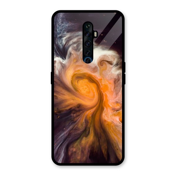 Orange Fusion Glass Back Case for Oppo Reno2 Z