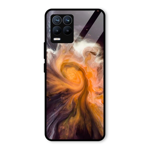 Orange Fusion Glass Back Case for Realme 8 Pro