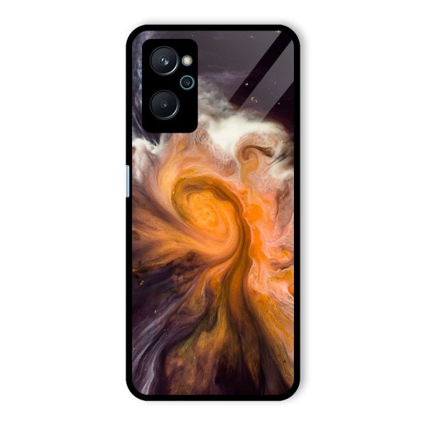 Orange Fusion Glass Back Case for Realme 9i