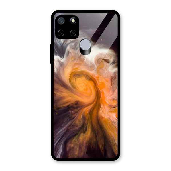 Orange Fusion Glass Back Case for Realme C15