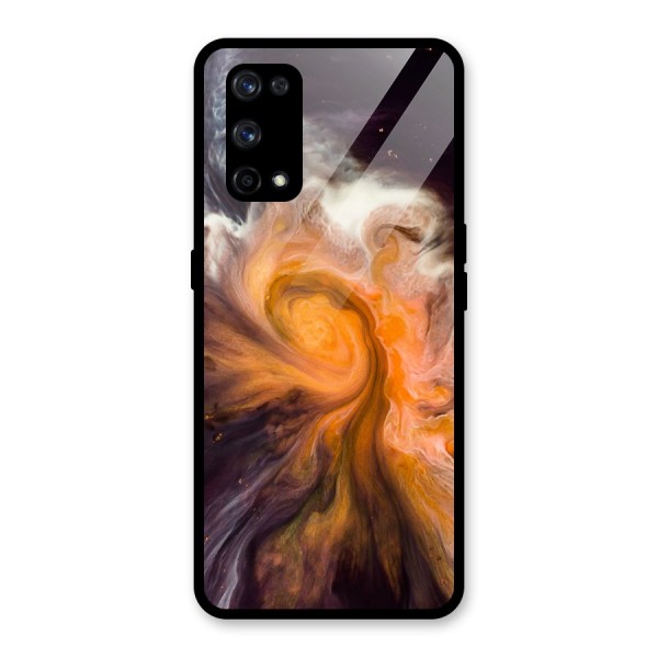 Orange Fusion Glass Back Case for Realme X7 Pro