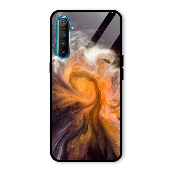 Orange Fusion Glass Back Case for Realme XT