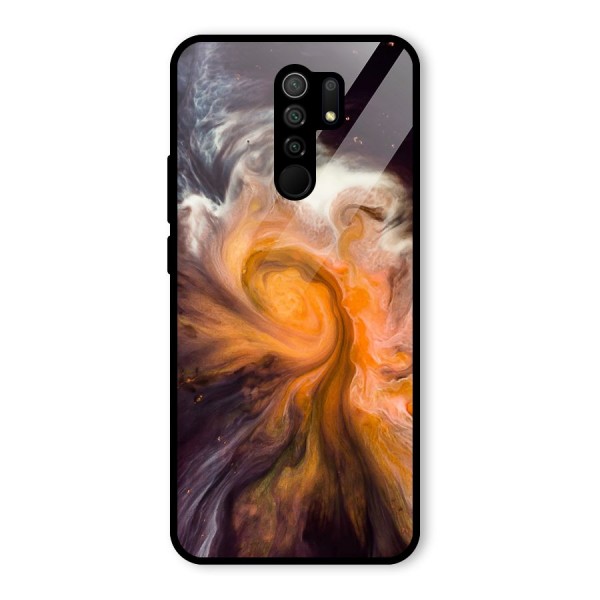 Orange Fusion Glass Back Case for Redmi 9 Prime