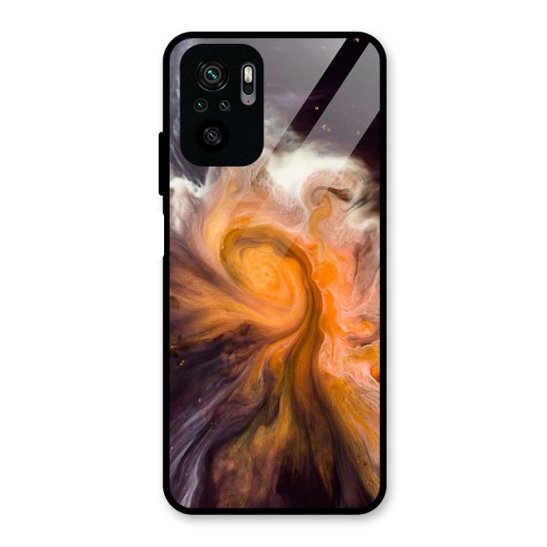 Orange Fusion Glass Back Case for Redmi Note 10S