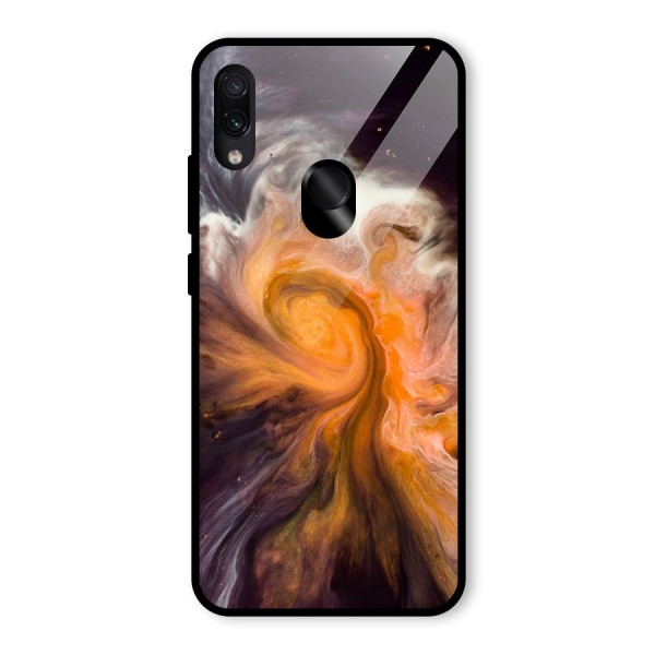 Orange Fusion Glass Back Case for Redmi Note 7