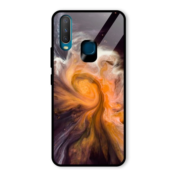 Orange Fusion Glass Back Case for Vivo Y12