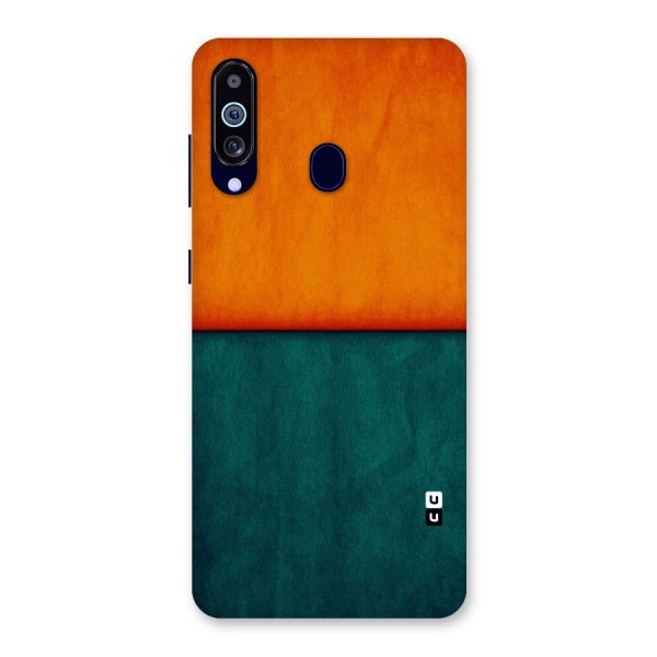 Orange Green Shade Back Case for Galaxy A60