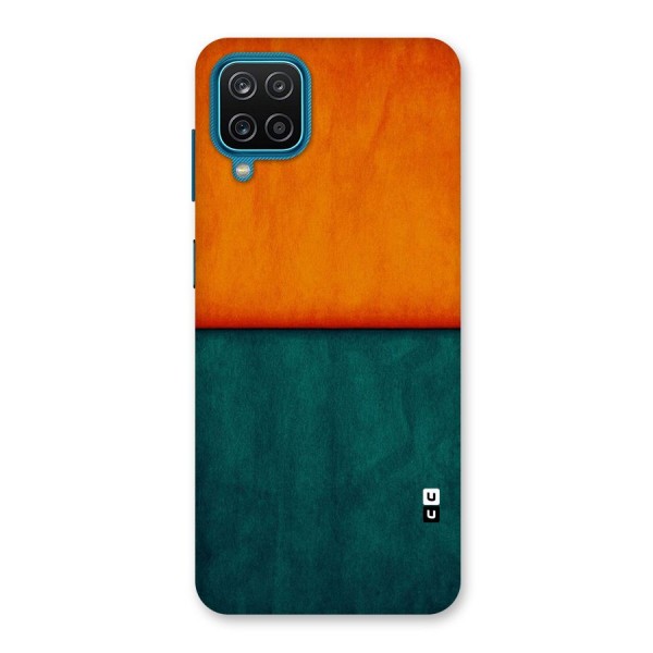 Orange Green Shade Back Case for Galaxy F12