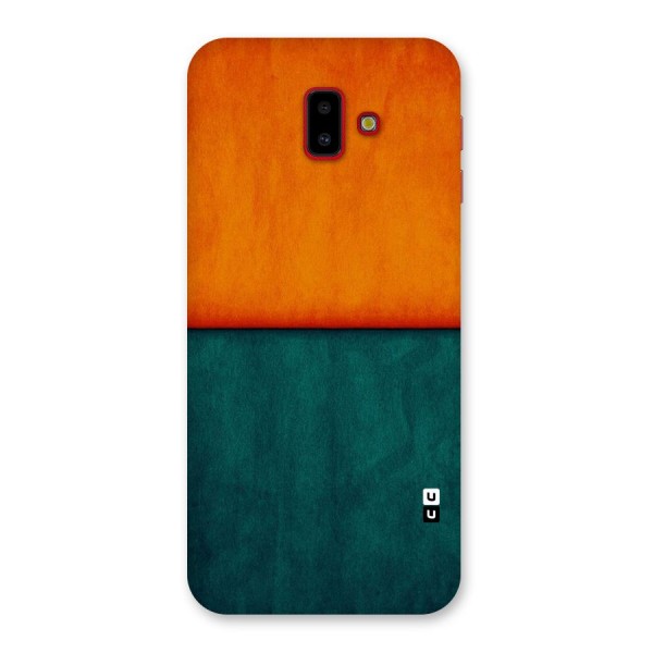 Orange Green Shade Back Case for Galaxy J6 Plus