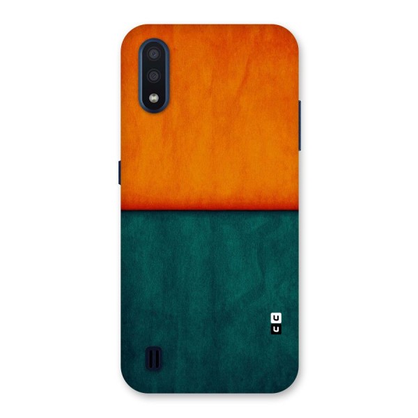 Orange Green Shade Back Case for Galaxy M01